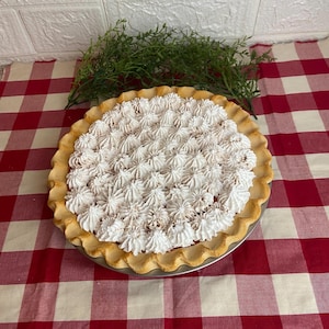 Faux Pumpkin Pie, 9 inch Fake Pie, Faux Whipped Cream, Pie Display, Fake Pumpkin Pie, Pumpkin Pie Prop, Pumpkin Pie, Faux Holiday Pies