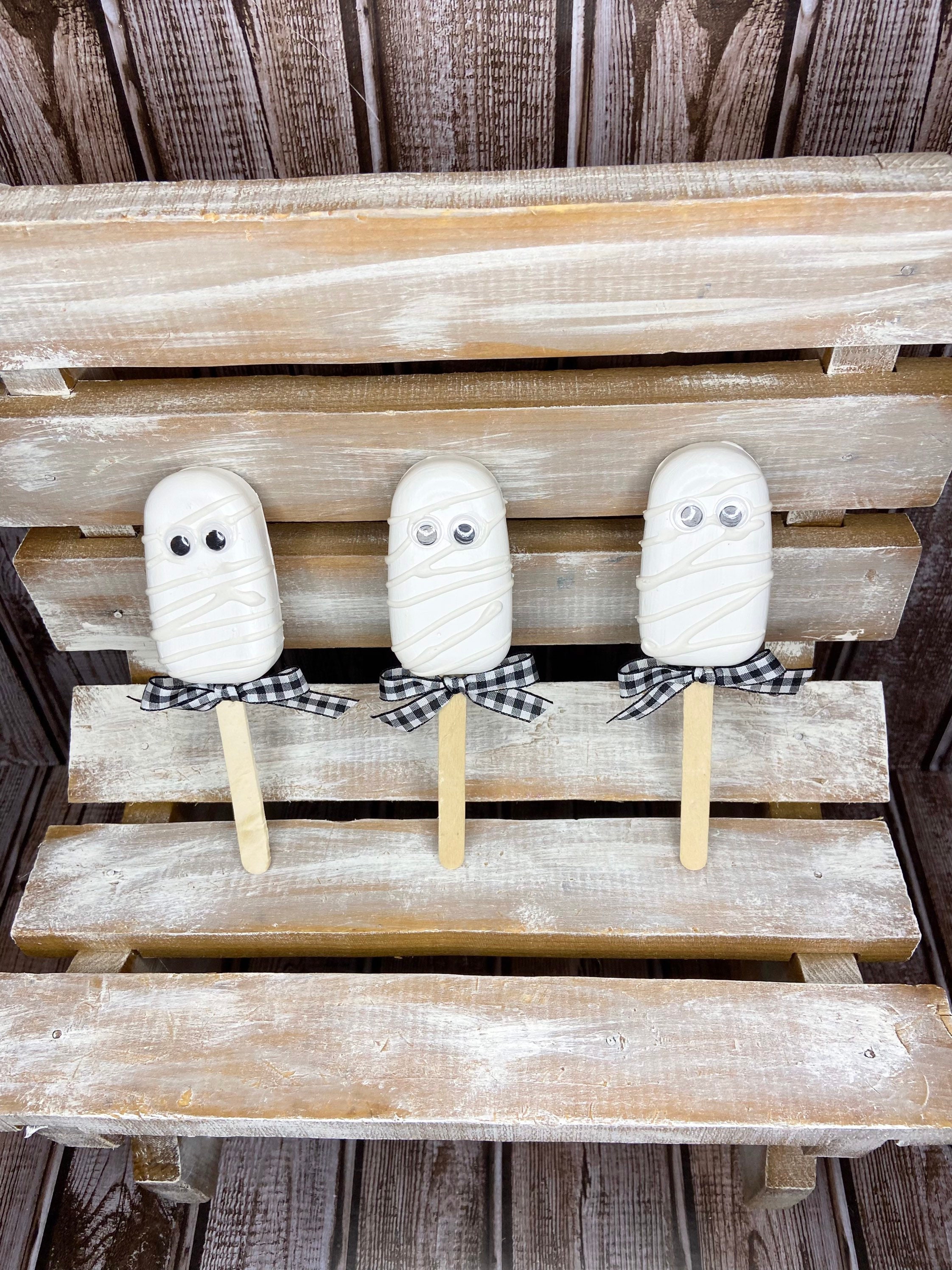 Fake Mummy Cakesicle Fake Halloween Cakesicle Halloween Etsy