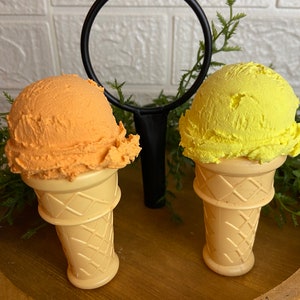Faux Mini Ice Cream Cones, Ice Cream Decor, Realistic Ice Cream Cones