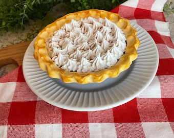Fake Pumpkin Pie: Realistic Dessert Prop, Bakery Display, Kitchen Decor, Faux Food
