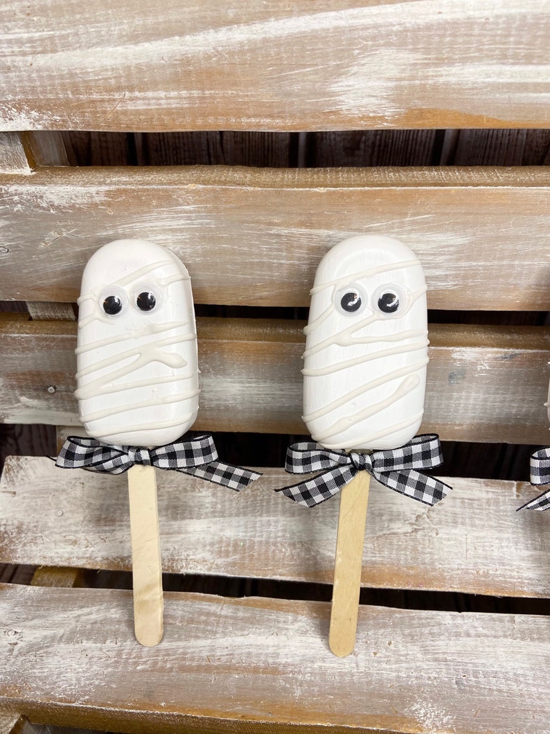 Fake Mummy Cakesicle Fake Halloween Cakesicle Halloween Etsy