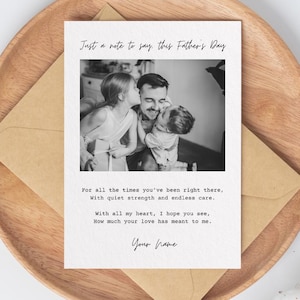 Bewerkbare Vaderdagkaart – 10 om uit te kiezen – Fotokaart – Canva-sjabloon – Voeg foto en naam toe – Afdrukbaar – – Gepersonaliseerd Vaderdagcadeau