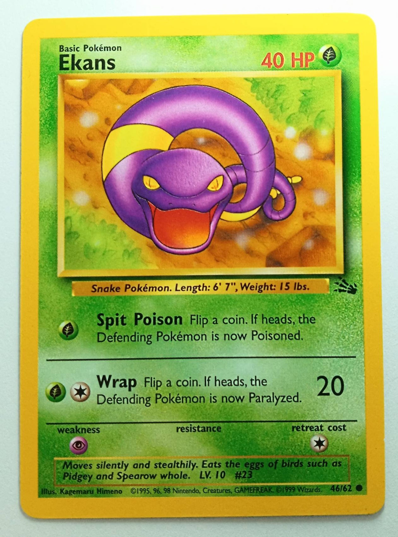 1999 Set of 4 Pokemon Fossil Set Etsy