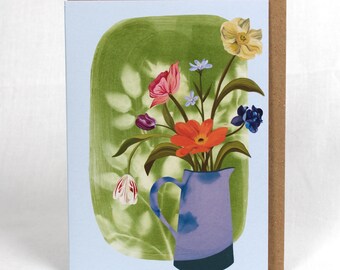 Gathered in Bloom A6 Greetings card