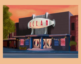 Ocean Nightclub, Nottingham Print