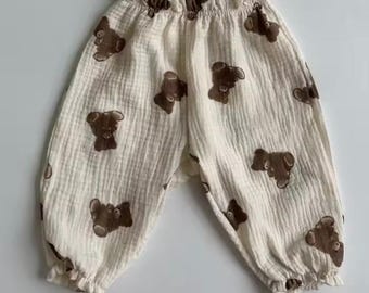 Pantalones de bebé de algodón orgánico