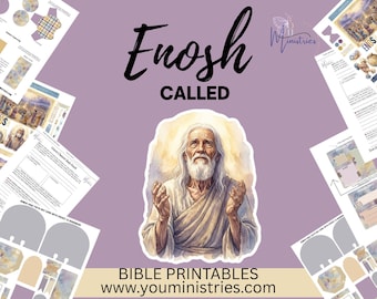 Enosh Bible Study Printable | Genesis Character Study for Women | Christian Devotional Worksheet |  Downloadable