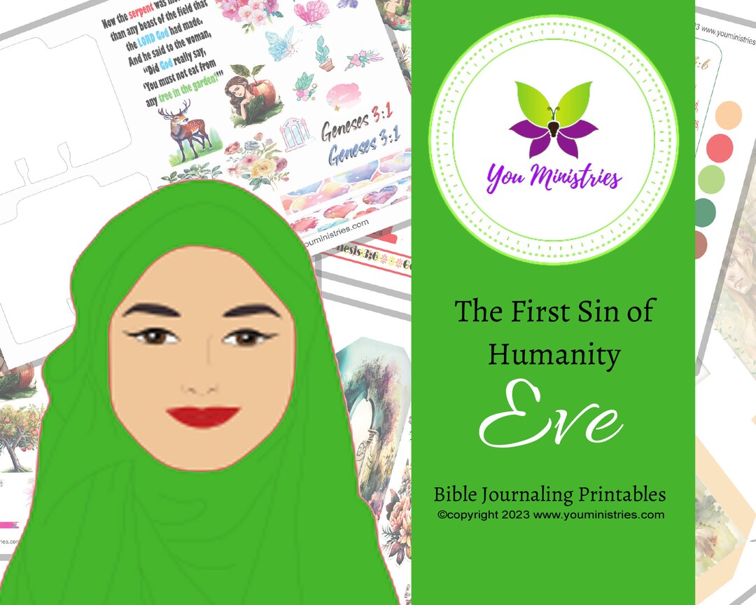 Eve Women of the Bible Series, Bible Journaling Stickers, Micro Bible