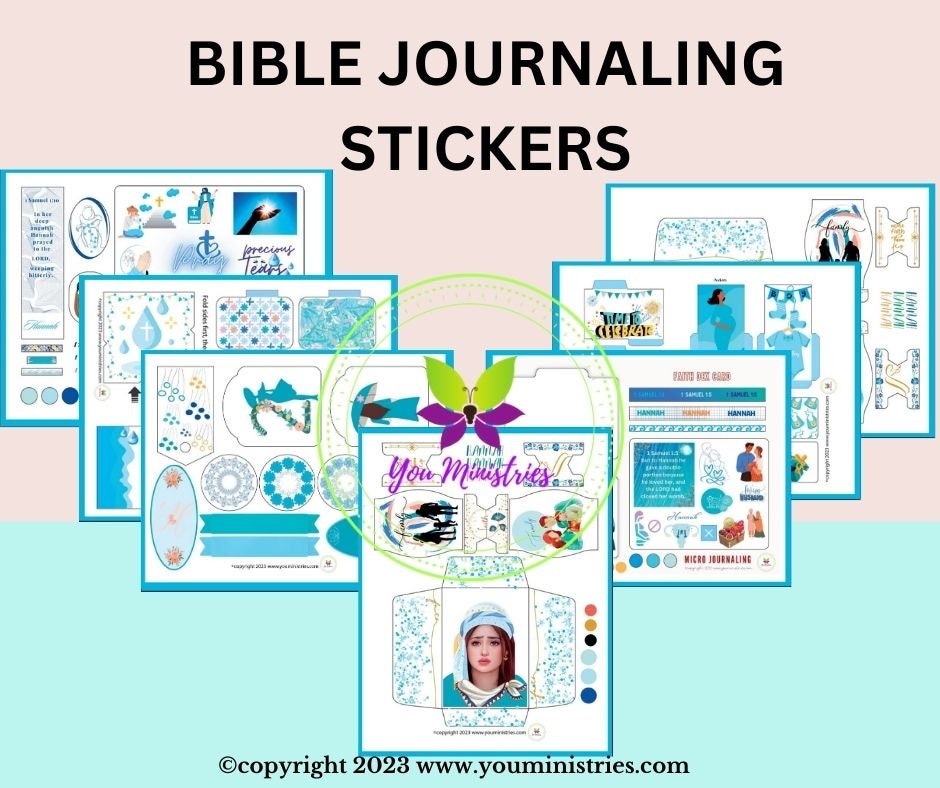 Hannah, Women of the Bible, Bible Journaling Stickers, Micro Bible Card ...