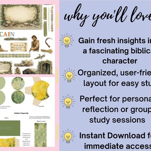 Cain Bible Study Printable | Genesis 4 Character Study for Women ...