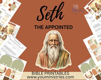 Seth Bible Study Printable | Genesis Character Study for Women | Christian Devotional Worksheet |  Downloadable