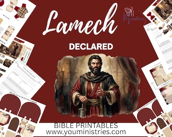 Lamech Bible Study Printable | Genesis Character Study for Women | Old Testament Study | Bible Journaling Kit | Christian Worksheet