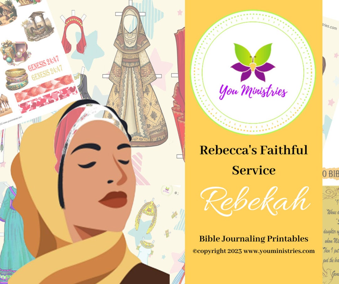 Rebekah Women of the Bible Series, Bible Journaling Stickers, Micro ...