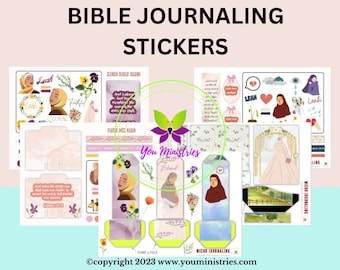 Leah Women of the Bible series, Bible Journaling Stickers, Micro Bible Card, Bible Insert, Bible Pocket, Printable, Digital Download