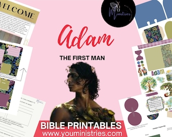 Adam Bible Study Printable | Genesis Bible Study for Women | Christian Women Character Study | Garden of Eden Study | Digital Download