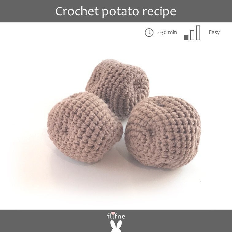 Paulette the Chunky Potato: Crochet pattern | Ribblr
