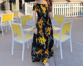 women's luau dress