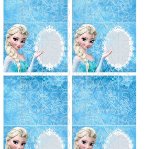 Elsa Inspired Digital Party Printables INSTANT DOWNLOAD Easy Print, Cut ...