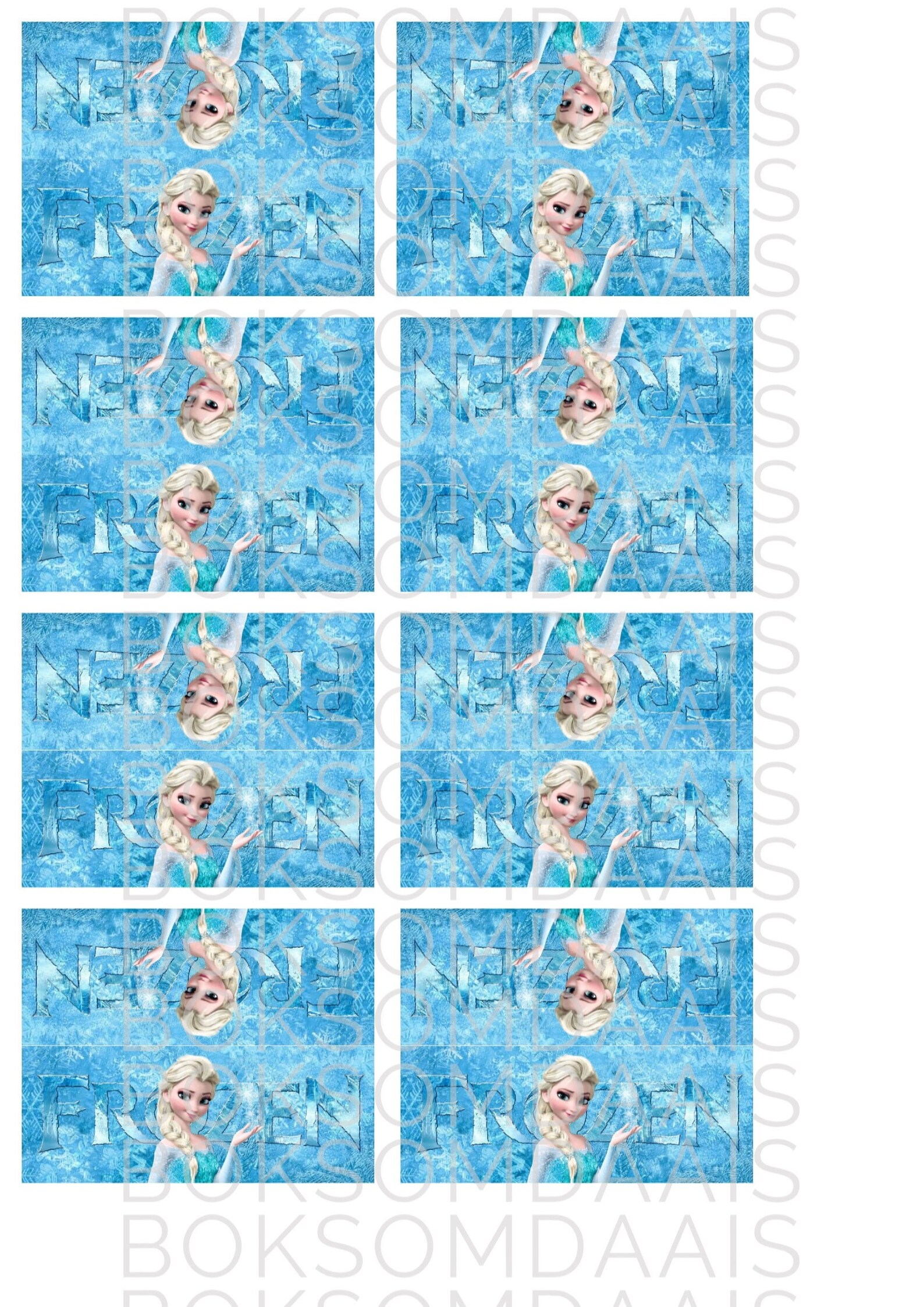 Elsa Inspired Digital Party Printables INSTANT DOWNLOAD Easy Print, Cut ...