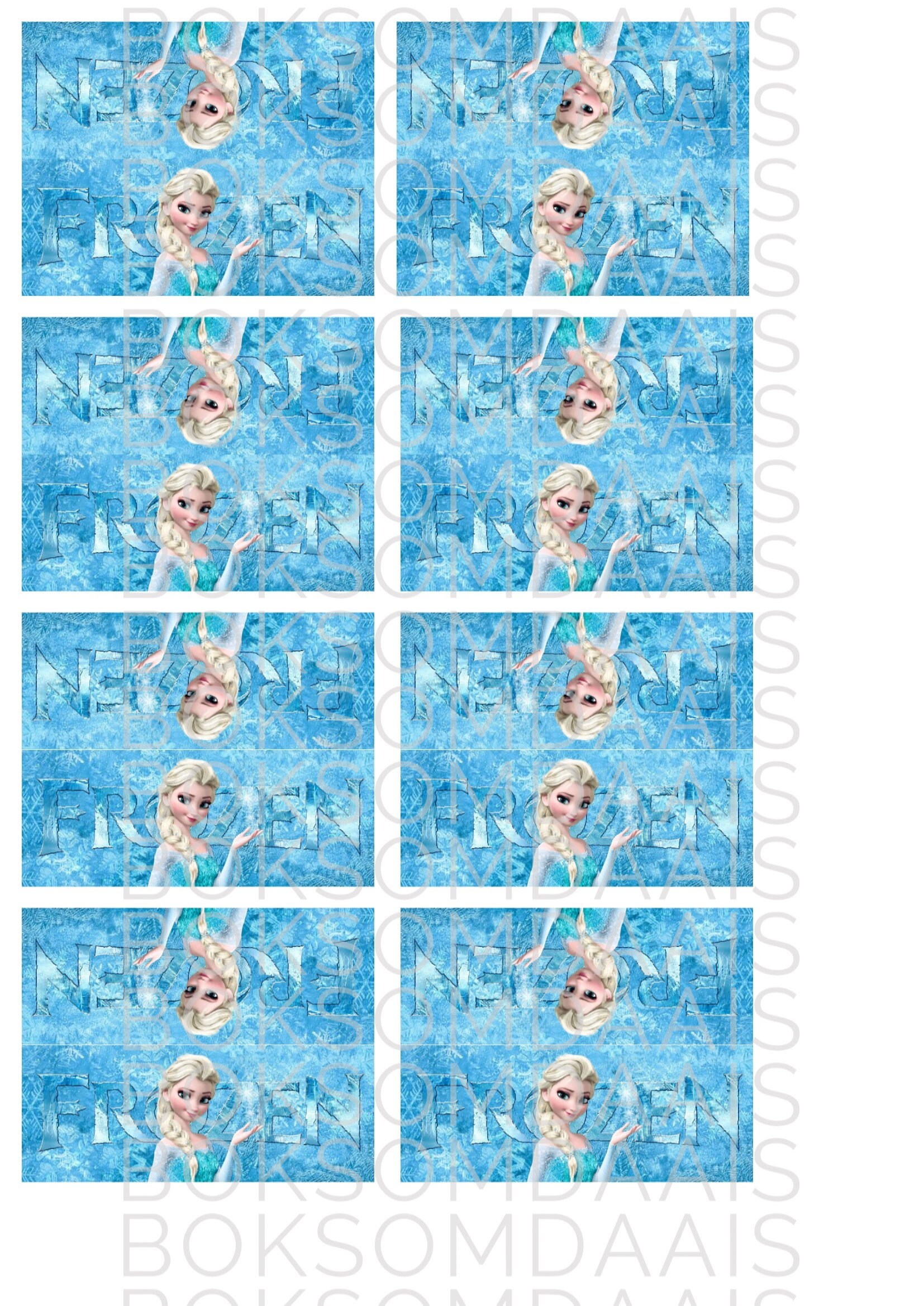 Elsa Inspired Digital Party Printables INSTANT DOWNLOAD Easy Print, Cut ...