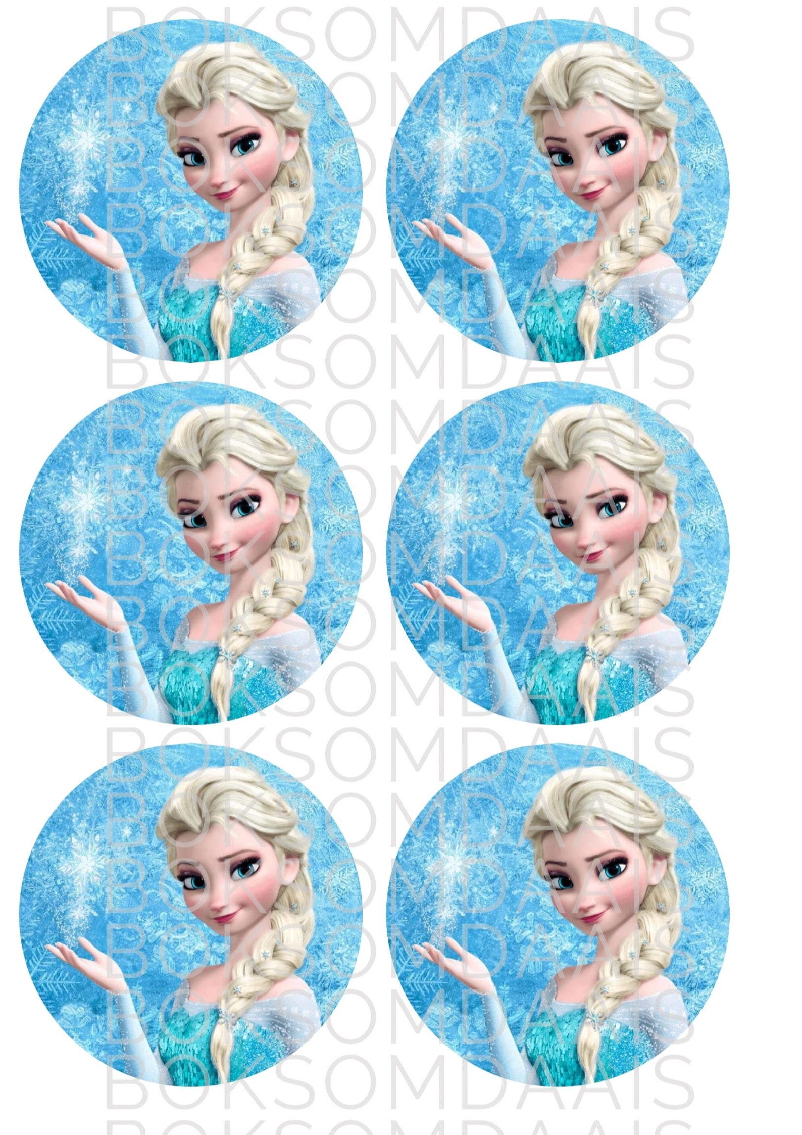 Elsa Inspired Digital Party Printables INSTANT DOWNLOAD Easy Print, Cut ...