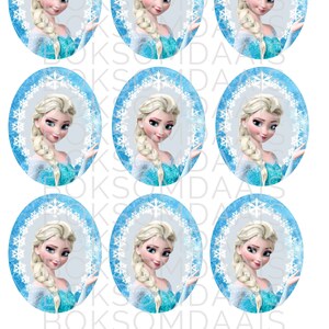 Elsa Inspired Digital Party Printables INSTANT DOWNLOAD Easy Print, Cut ...