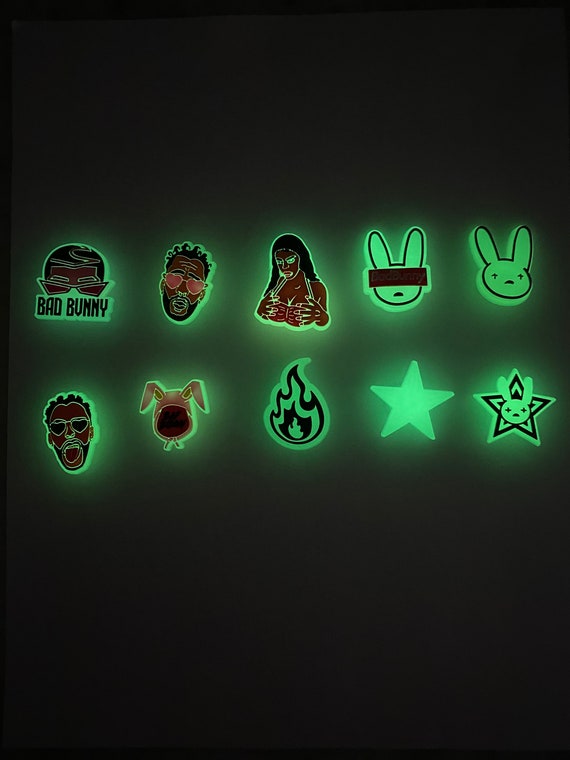 etsy bad bunny croc charms