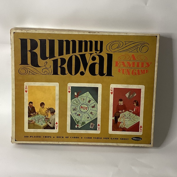 Rummy Royal Vintage Whitman Card Game 1965