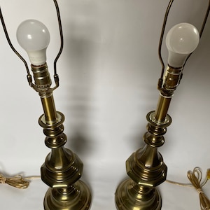 Mid Century/Hollywood Regency Brass Lamps