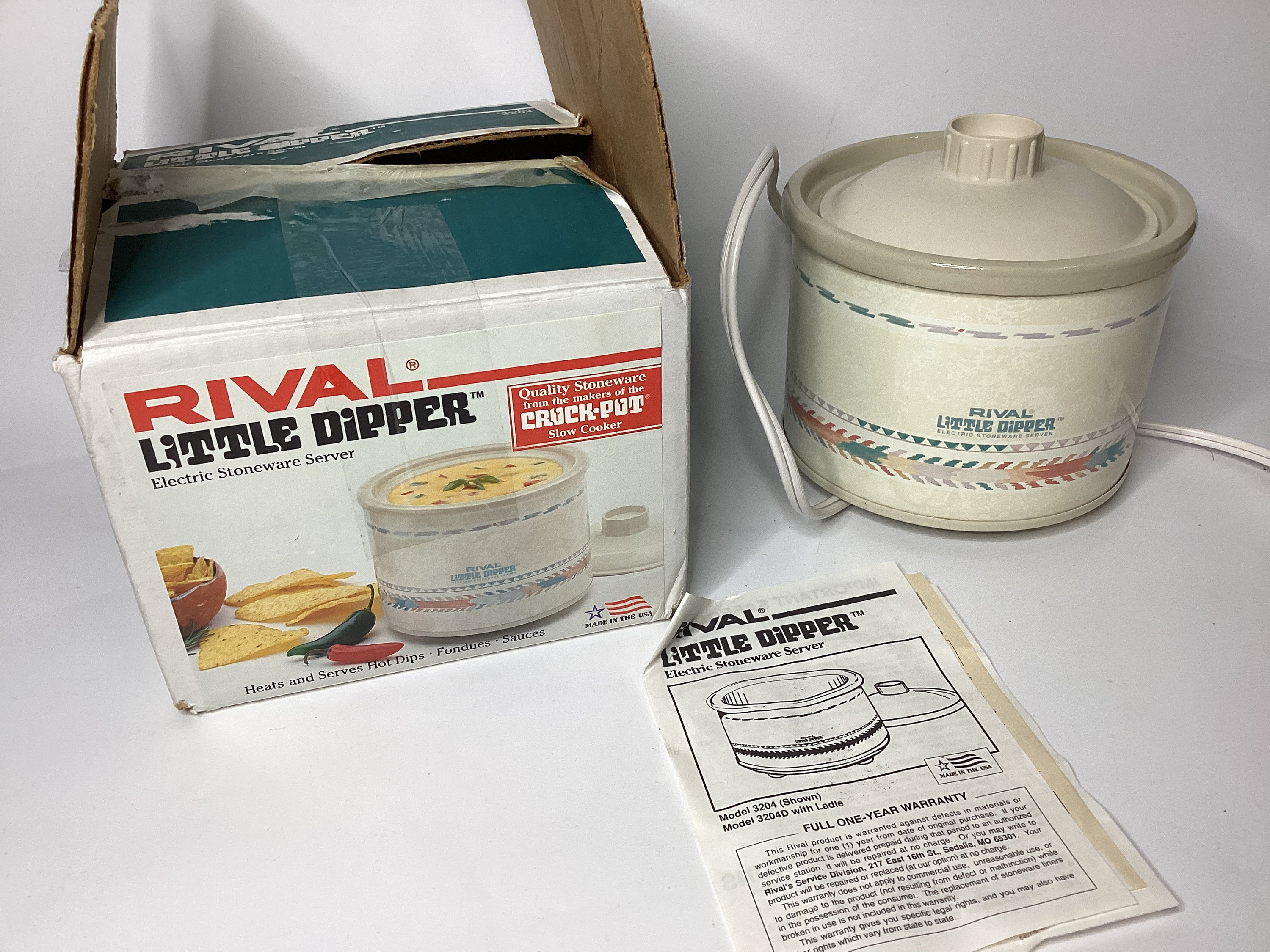 Crock pot Little Dipper southwest Model 3204 works