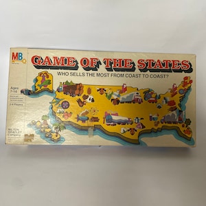 1979 vintage game of the states board game Milton Bradley