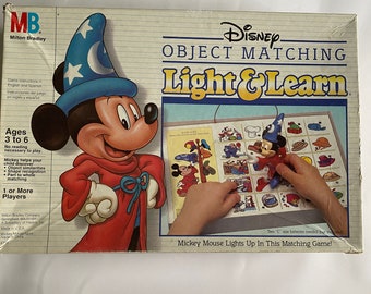 Disney Light & Learn Vintage object matching game mickey