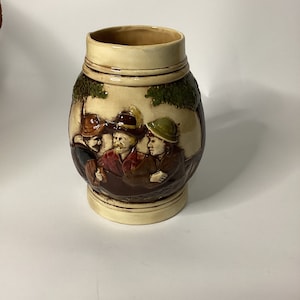 Hand painted Ceramic Stein Tankard Vintage