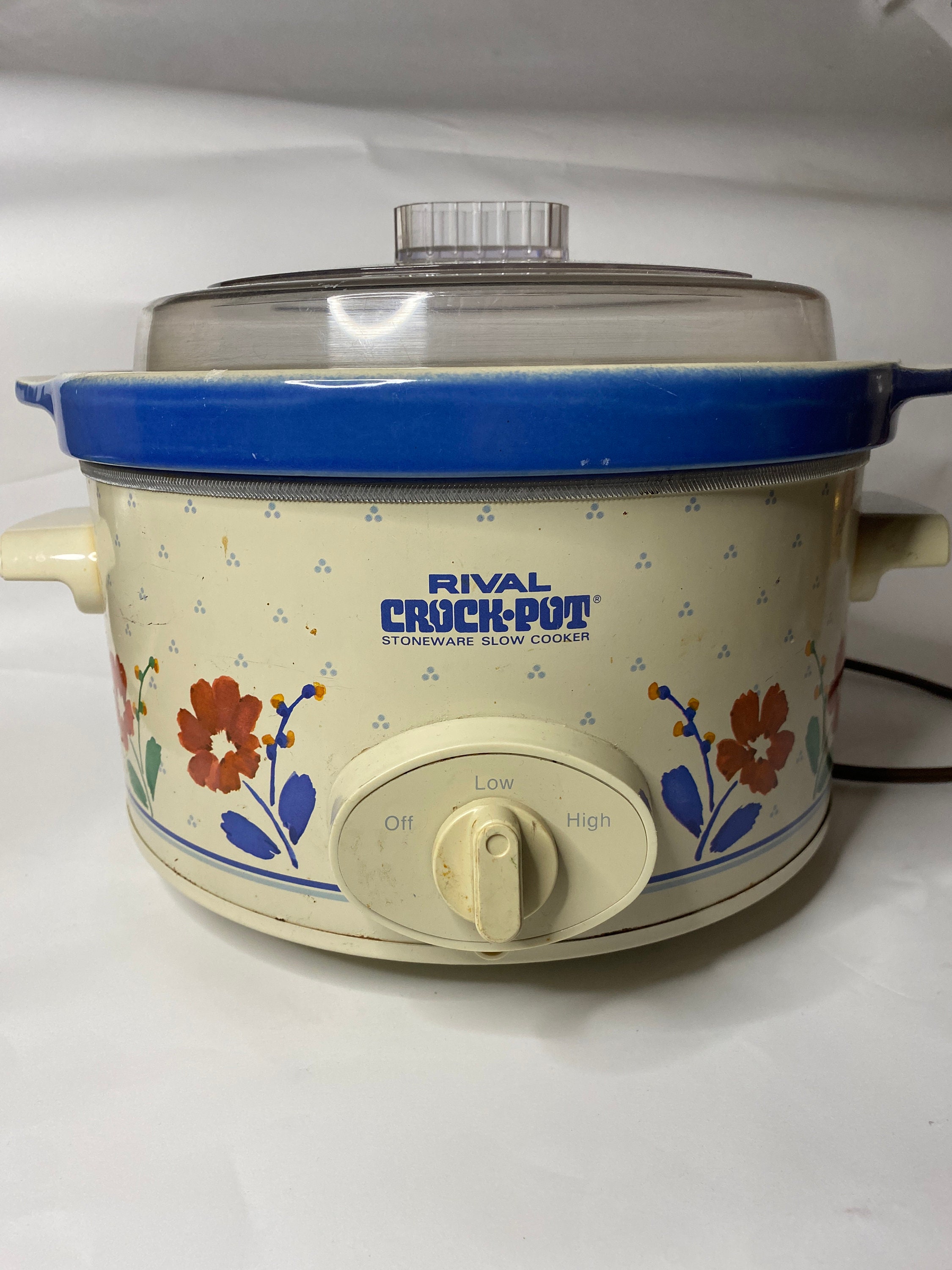 Crock Pot Slow Cooker Rival Vintage Retro 90s Stoneware 
