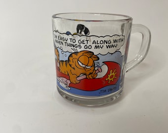 1978 Garfield McDonalds Glass Mug