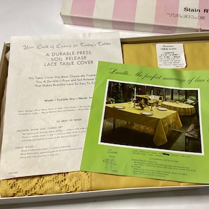 Vintage Like New Lacette Table Cloth