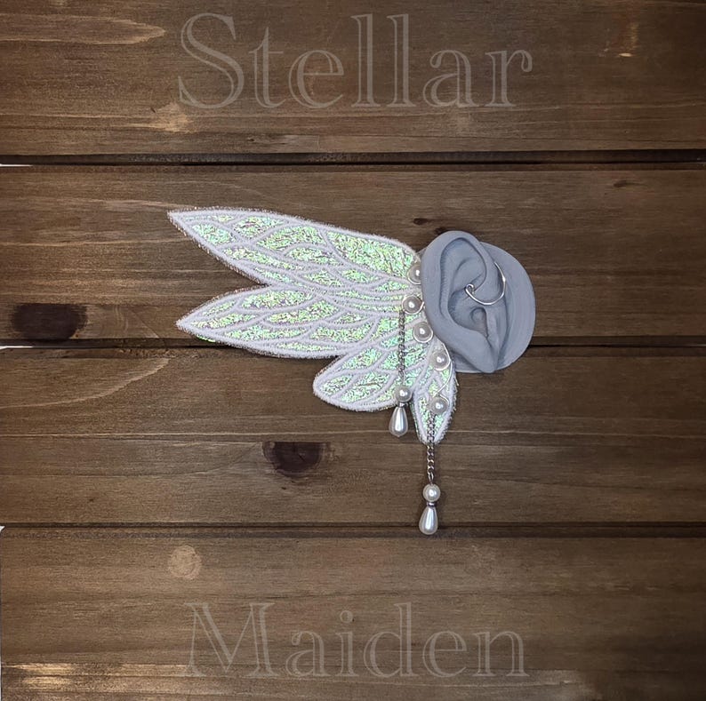 Great Shiny Fairy Ear Cuff Wraps White