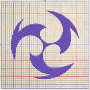 ELECTRO-Gacha Impact Elements 4x4 EMBROIDERY FILES (.jef/.pcs/.pes/.dst/.exp)