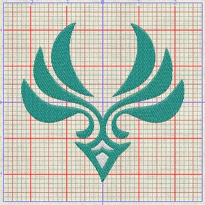 ANEMO-Gacha Impact Elements 4x4 EMBROIDERY FILES (.jef/.pcs/.pes/.dst/.exp)