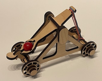 Catapult Toy SVG File Download for Laser Cutters