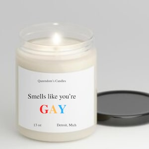 Pride Candle, LGBTQ+ candle, Pride Month Candle, Gay Pride Gift, Lesbian Gift, Pride gift, Handmade Pride Month Candle, Soy Candle, 96+ burn