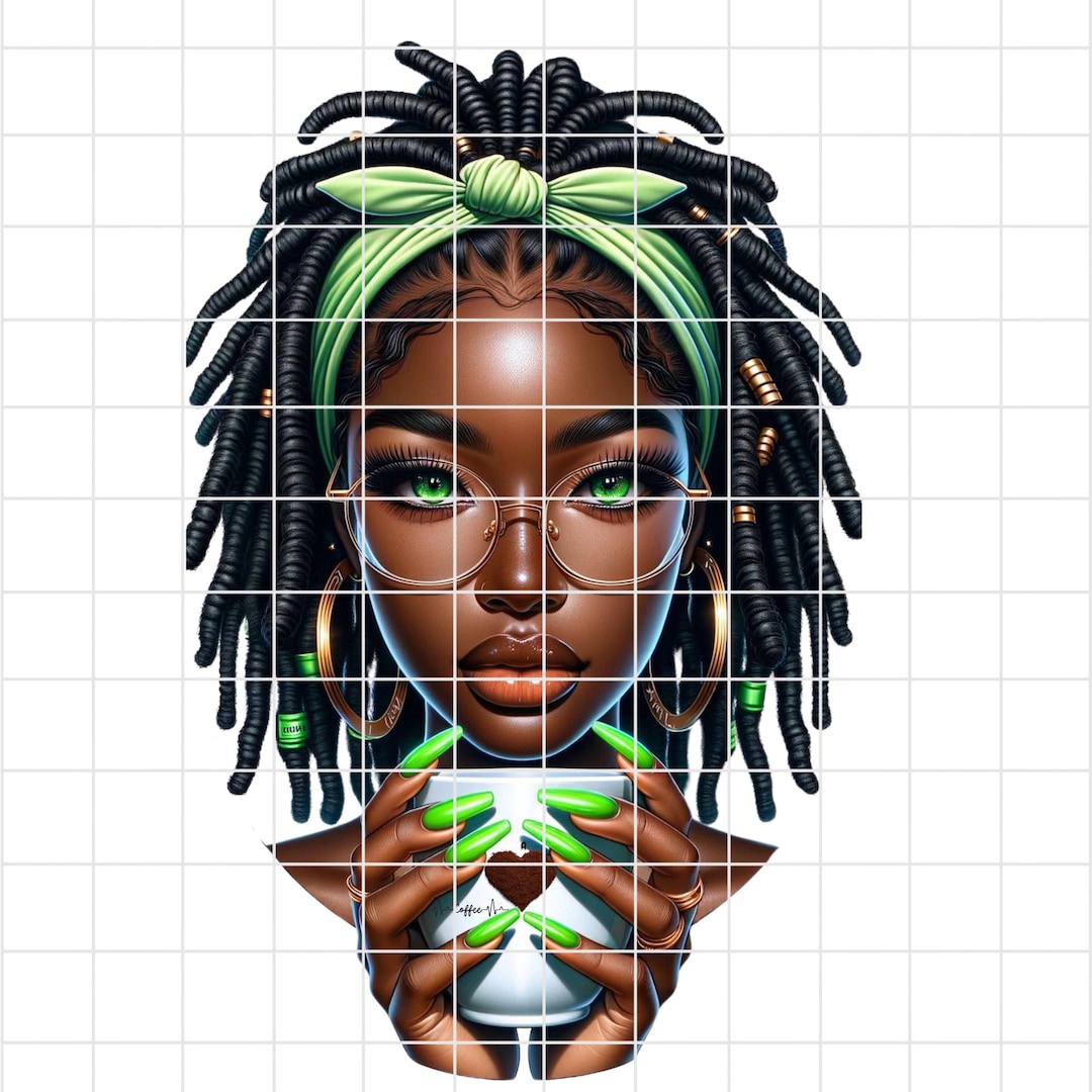 Black Woman Portrait PNG - Afro Fashion Clipart, Sublimation Design - Etsy