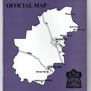 Castle Morpeth Borough - Der offizielle Stadtplan   Northumberland.