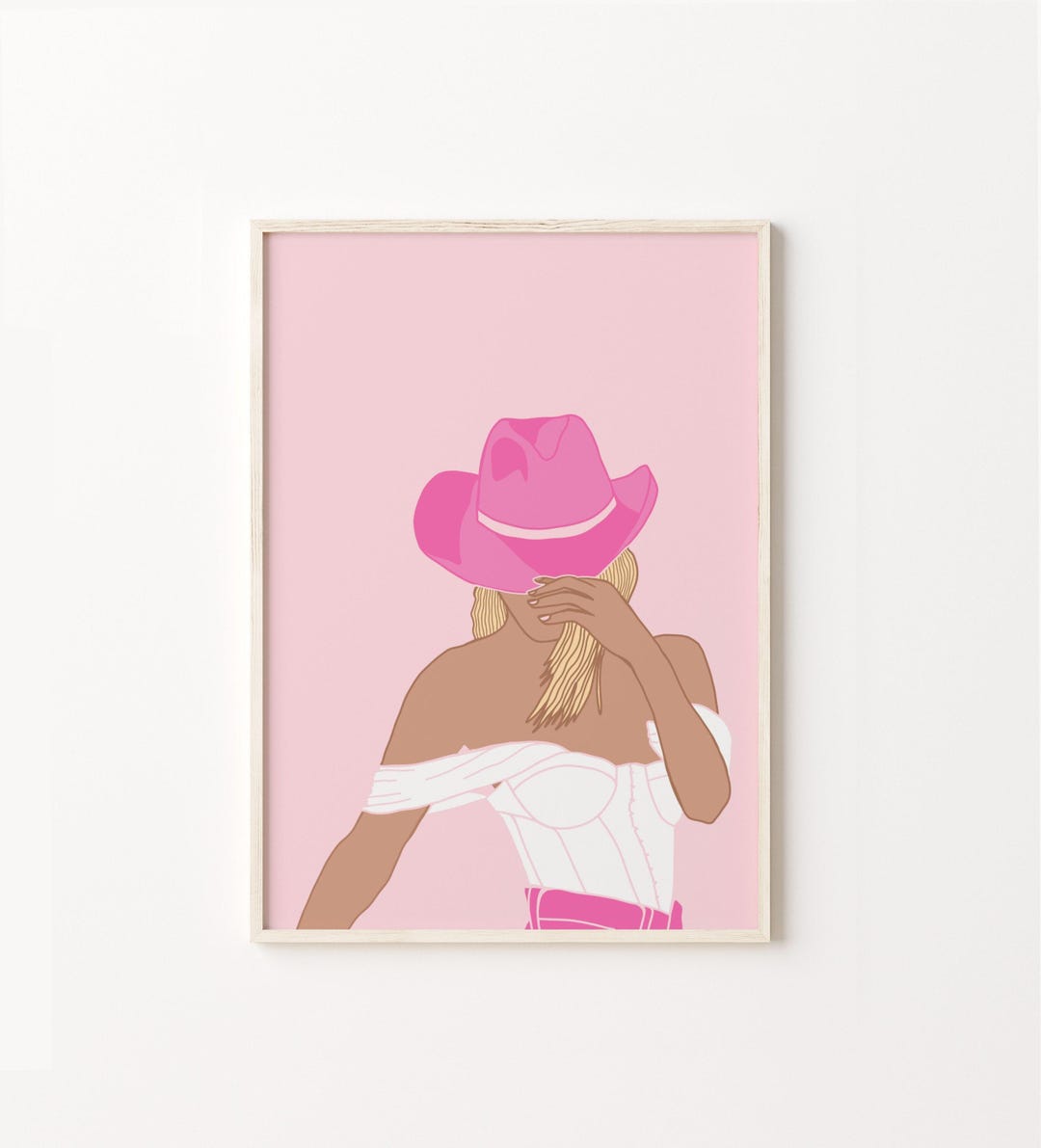 retro cowgirl art prints - set of 3 - digital download... Pink Cowgirl Art Print, Western Girl Illustration (digital Download) - Etsy