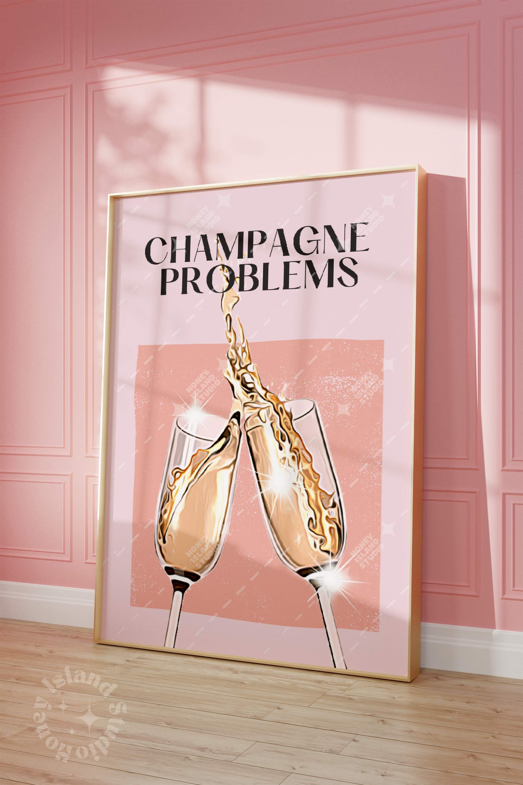 Etsy Champagne Poster -