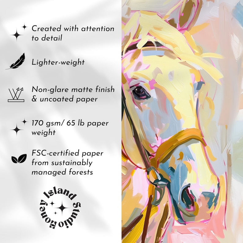 Horse Painting Wall Art, Abstract Western Print, Modern Cowgirl Poster, Ranch Style Wall Decor, Trendy Cowgirl Decor, UNFRAMED