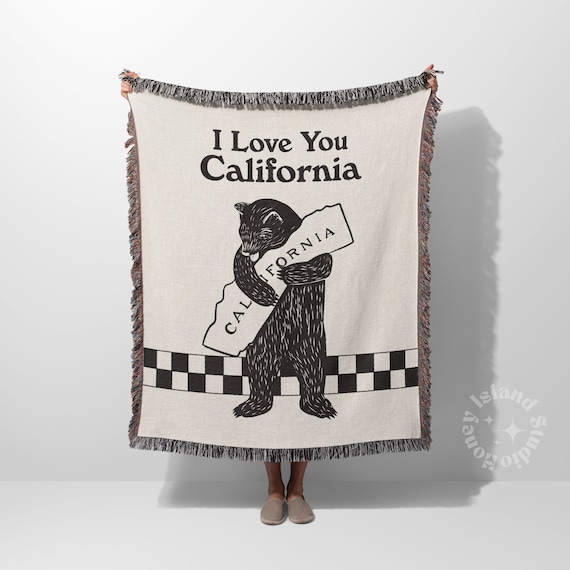 Map California Love Blanket Map California Love Blanket