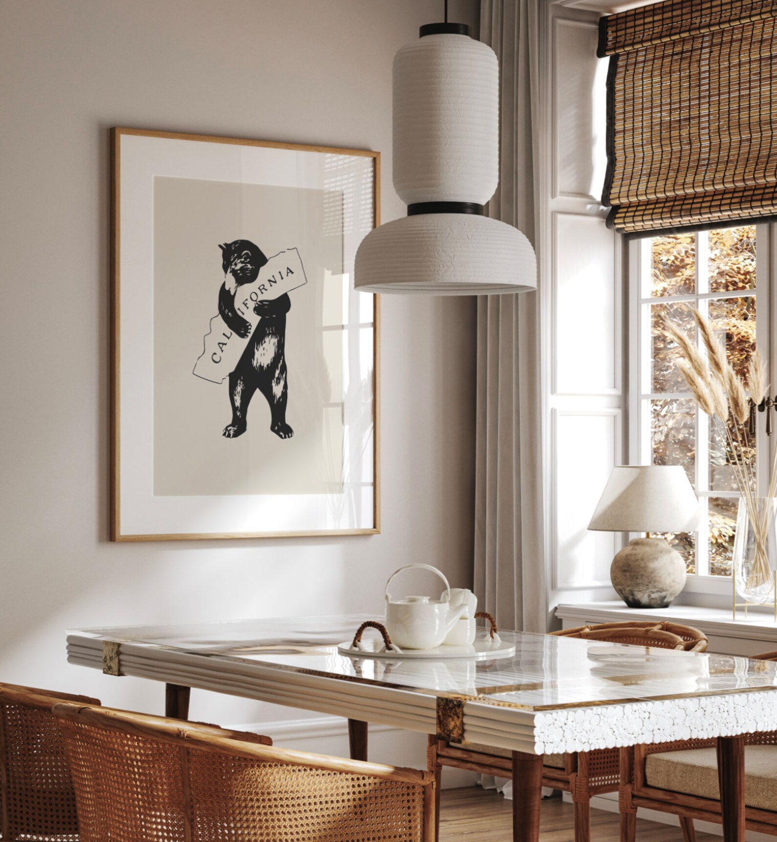 California Bear Hug Print California Bear Illustration - Etsy