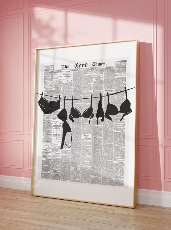 Coquette print, Soft girl era, Newspapers print, girls print, dorm decor, prints art trendy, aesthetic wall art, retro wall art, UNFRAMED