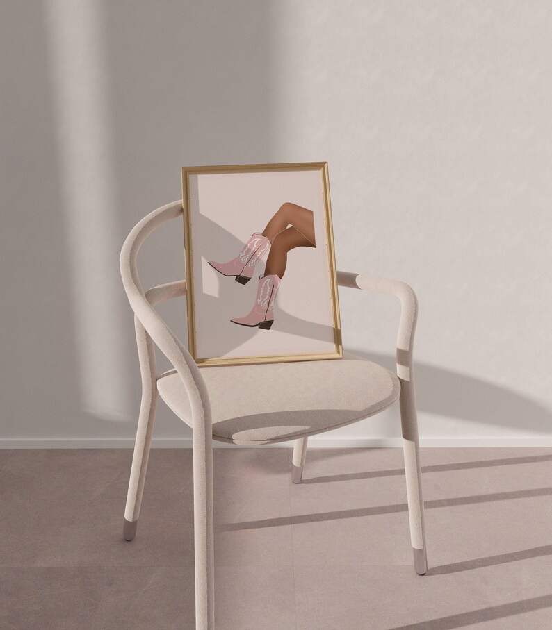 Pink Rodeo Poster Print Preppy Western Wall Art Cowgirl - Etsy